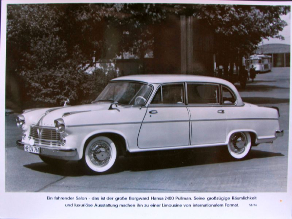 Borgward Hansa 2400 Pullman 1956 Factoryphoto (10419)